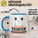 Fechter Geschenk Tasse Ich Bin Fechter Aber Sag Doch Einfach Superheld Lustige Geschenkdiee für Fechter Kaffee-Becher Blau Trendation