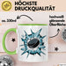 Eishockey Fan Tasse Geschenkidee für Wintersportliebhaber Grün Trendation