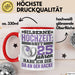 Ehemann Tasse Geschenk 25 Jahre Hochzeitstag Lustiger Spruch Seit 25 Jahren Habe ich den Da an der backe Silberhochzeit Rot Trendation