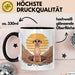 Erdmännchen Tier Tasse Geschenk Lustige Geschenkidee Spruch Schwarz Trendation
