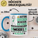 Model Geschenk Tasse Lustiger Spruch Erheben Sie Sich Der Model Betritt den Raum Blau Trendation