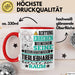 Tierliebhaber Geschenk Tasse Lustiger Spruch Erheben Sie Sich Der Tierliebhaber Betritt den Raum Rot Trendation