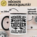 Taucher Tasse Geschenk Becher Niemand Ist Perfekt Aber Als Taucher Ist Man Nah Dran Trendation