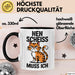 Sarkastische Katzen Tasse Geschenk Lustige Geschenkidee Spruch Nen Scheiss Muss Ich Schwarz Trendation