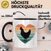 Huhn Tier Bauer Tasse Becher Geschenk Lustige Geschenkidee Spruch Hühnerherz Schwarz Trendation