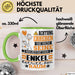 Enkel Geschenk Tasse Lustiger Spruch Erheben Sie Sich Der Enkel Betritt den Raum Grün Trendation