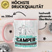 Camper Geschenk Tasse Ich Bin Camper Aber Sag Doch Einfach Superheld Lustige Geschenkdiee für Camper Kaffee-Becher Rosa Trendation