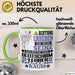 Gleitschirmlehrer Geschenk Tasse Lustiger Spruch Erheben Sie Sich Der Gleitschirmlehrer Betritt den Raum Grün Trendation