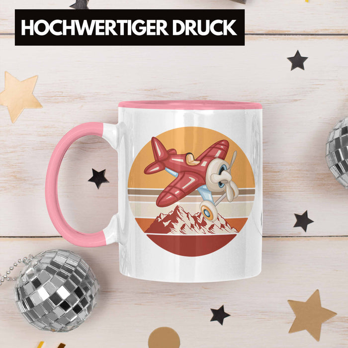 Segelflieger Tasse Geschenk Segelflieger Rosa Trendation
