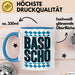 Deutschland München Bayern Bayerisch Tasse Geschenk Lustige Geschenkidee Spruch BASD SCHO Blau Trendation