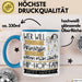 Hip-Hop-Fan Tasse Geschenk Spruch Wer Will Schon Prinzessin Sein Wenn Man Auch Hip-Hop-Fan Sein Kann Blau Trendation