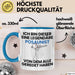 Posaunist Geschenk Tasse Lustige Geschenkidee Geburtstag für Posaunist Ich Bin Dieser Legendäre Posaunist Von Dem Alle Geredet Haben Kaffee-Becher Blau Trendation