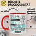 Tierkunst-Malerin Geschenk Becher Tasse Gott Schuf Alle Menschen Gleich Nur Die Besten Durfeten Tierkunst-Malerin Werden Geschenkidee Lustig Rot Trendation