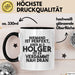 Holger Tasse Niemand Ist Perfekt, Aber Als Holger Ist Er Verdammt Nah Dran Schwarz Trendation