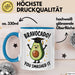 Schüler Abschluss Avocados Tasse Geschenk Lustige Geschenkidee Spruch Bravocado Blau Trendation