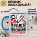 Fluglotse Ausbildung Tasse Geschenk Ich Bin Fluglotse In Der Ausbildung Ich Darf Das Geschenkidee Spruch Blau Trendation