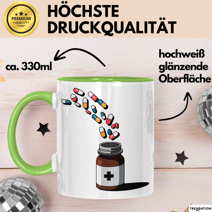 Apotheker Tasse Geschenkidee Rezept Experte Lustiger Spruch Geschenkidee Lustig Grün Trendation