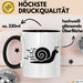 Schnelle Schnecke Tasse Geschenk Lustige Geschenkidee Spruch Schwarz Trendation