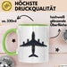 Flughafenmitarbeiter Tasse Geschenkidee für Crew Mitglied Grün Trendation