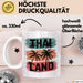 Bangkok Thailand Tasse Geschenk Lustige Geschenkidee Spruch Weiß Trendation