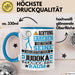 Judoka Geschenk Tasse Lustiger Spruch Erheben Sie Sich Der Judoka Betritt den Raum Blau Trendation