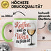 Kaffee Weintrinker Tasse Geschenk Lustige Geschenkidee Weil Es für Wein Zu Früh Ist Grün Trendation