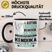 Kendoka Geschenk Tasse Lustiger Spruch Erheben Sie Sich Der Kendoka Betritt den Raum Schwarz Trendation