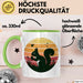Eichhörnchen Tierliebhaber Retro Tasse Geschenk Lustige Geschenkidee Spruch Grün Trendation