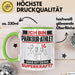 Parkour-Athlet Tasse Geschenk für Parkour-Athlet Geburtstag Lustiger Spruch Kaffee-Becher Was Ist Deine Superkraft Grün Trendation