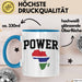 Afrika Tasse Geschenk Schwarz Afrikanischen Power Gambia Map Becher Blau Trendation