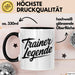 Fußballtrainer Fußballteam Tasse Geschenk Lustige Geschenkidee Spruch Trainer Legende Schwarz Trendation