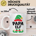 Papa Elf Tasse Geschenk Weihnachten Papa Geschenkidee Papaelfe Weiß Trendation