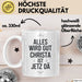 Christa Tasse Geschenk Alles Ist Gut Christa Ist Jetz Da Geschenkidee Becher mit Name Weiß Trendation