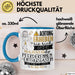 Pferderennen-Enthusiastin Tasse Geschenk Lustiger Spruch Bitte Erheben Sie Sich Seine Majestät Die Pferderennen-Enthusiastin Betritt Den Raum Blau Trendation