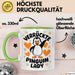 Pinguin Tier Tasse Geschenk Lustige Geschenkidee Spruch Verrückte Pinguin Lady Grün Trendation