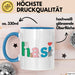 Kaninchen Hase Tierliebhaber Tasse Geschenk Lustige Geschenkidee Spruch Hasi Blau Trendation