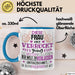Kollegin Abschied Tasse Geschenk Abschiedsgeschenk Humorvoll Blau Trendation