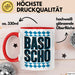 Deutschland München Bayern Bayerisch Tasse Geschenk Lustige Geschenkidee Spruch BASD SCHO Rot Trendation