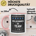 Office Arbeitskollege Tasse Geschenk Lustige Geschenkidee Spruch Willkommen Im Team Rosa Trendation