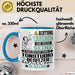 Tonstudio-Besitzer Geschenk Tasse Lustiger Spruch Erheben Sie Sich Der Tonstudio-Besitzer Betritt den Raum Blau Trendation
