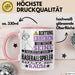 Baseballspieler Geschenk Tasse Lustiger Spruch Erheben Sie Sich Der Baseballspieler Betritt den Raum Rosa Trendation