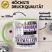 Tiermalerin Tasse Geschenk Lustiger Spruch Bitte Erheben Sie Sich Seine Majestät Die Tiermalerin Betritt Den Raum Grün Trendation