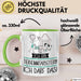 Geschenk für Tierheimmitarbeiterin Tasse Lustige Geschenkidee Geburtstag Ich Bin Tierheimmitarbeiterin Ich Darf Das Grün Trendation