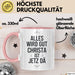 Christa Tasse Geschenk Alles Ist Gut Christa Ist Jetz Da Geschenkidee Becher mit Name Rosa Trendation