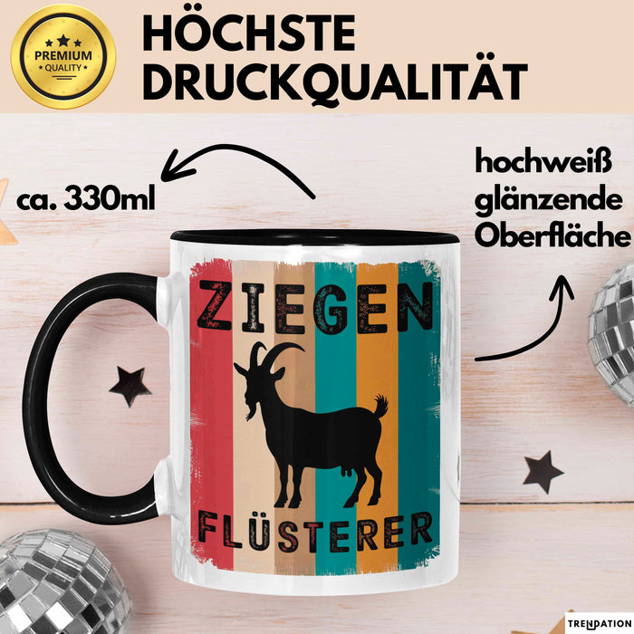 Ziegenbauer Ziegen Tier Tasse Geschenk Lustige Geschenkidee Spruch Ziegen Flüsterer Trendation