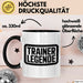 Fußballtrainer Fußballteam Tasse Geschenk Lustige Geschenkidee Spruch Trainer Legende Trendation
