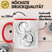 Kalligraf Tasse Geschenkidee für Handlettering Künstler Rot Trendation