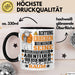 Abenteurreisender Geschenk Tasse Lustiger Spruch Erheben Sie Sich Der Abenteurreisender Betritt den Raum Schwarz Trendation