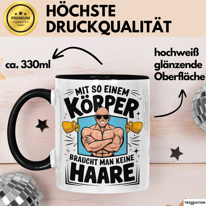Glatzkopf Männer Tasse Geschenkidee Du Brauchst Keine Haare Trendation