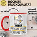Geschenk für Synthesizer-Spielerin Tasse Lustige Geschenkidee Geburtstag Ich Bin Synthesizer-Spielerin Ich Darf Das Rot Trendation